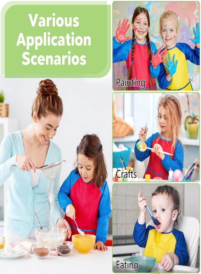PEASUG 2 Pack Toddler Smock, Kids Art Smock, Toddler Paint Smock, Toddler Art Smock for Kids 3-5, Kids Smock, Toddler Smock for Painting - Image 5